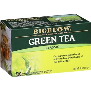 Bigelow Green Tea, 20-Count Boxes (Pack of 6)