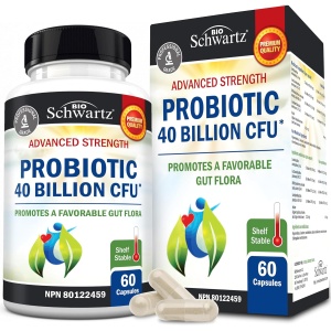Daily Probiotic for Women & Men with 40 Billion CFU - Gut Health Complex with Probiotic for Women & Men - Shelf Stable Pre & Probiotics for Bloating Relief Digestive Enzyme Health | Non-GMO, 60ct