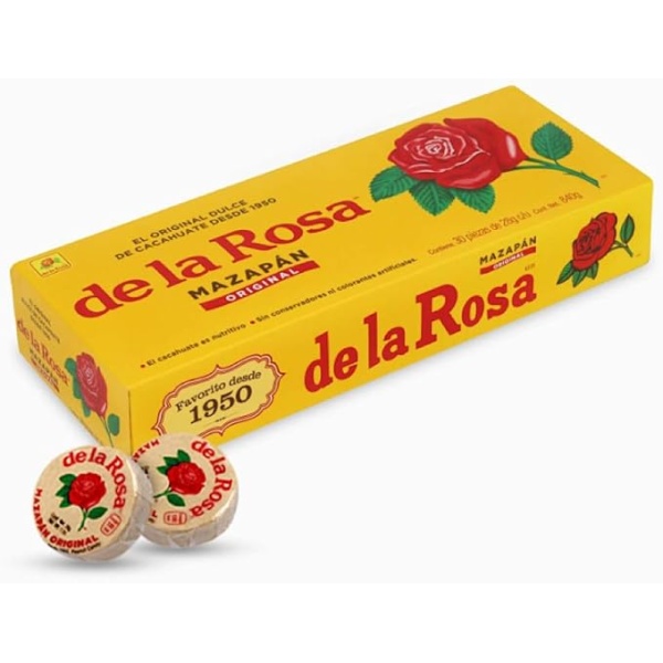 De la Rosa Peanut Mazapan Candy, 30 package