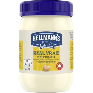 Hellmann's Mayonnaise Ideal with fries, burgers and salads Real Cage free eggs and sustainably sourced oils 445 ml