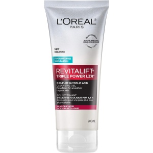 L'Oreal Paris Face Wash Cleansing Gel With 3.5% Pure Glycolic Acid | Revitalift Triple Power Lzr, 200 milliliters