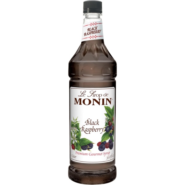 Monin Black Raspberry Syrup,1 liter bottle PET