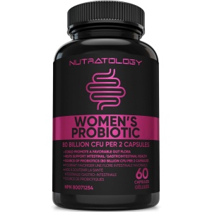 Probiotics for Women - 40 Billion CFUs Per Capsule - 80 Billion CFUs Per Serving - Formulated With 4 Strains Of Probiotics To Support Gut Health, Bloating Relief & Digestion - 60 Capsules