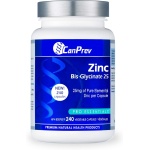 CanPrev Zinc Bis-Glycinate | 240 Capsules | Pack of 1 | 25mg of Pure Elemental Zinc per Capsule | Premium Natural Health Products