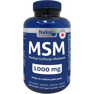 Naka Platinum Msm 1000mg 240 count