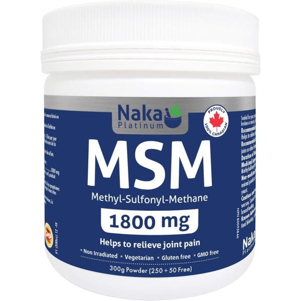Naka Platinum Naka Msm 1800mg, Relieve Joint Pain, 300 gram