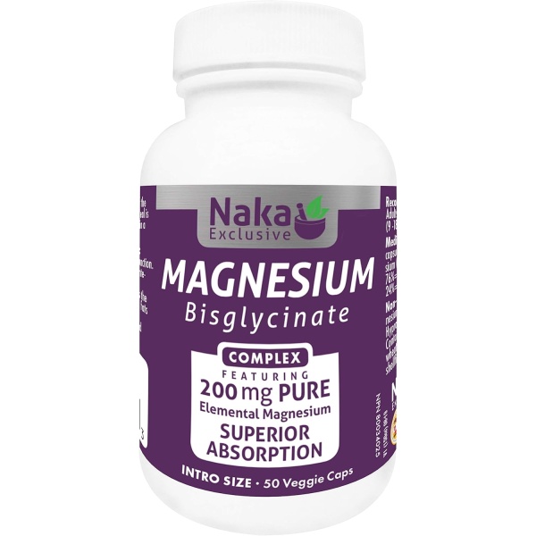 Naka Platinum Naka Pro Magnesium Bisglycinate complex 200mg, 50 count