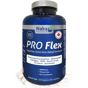 Naka Pro Flex, Superior Joint Pain Relief Formula (220 caps)