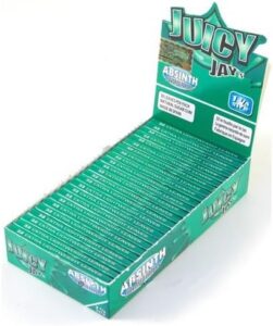 1 Box Juicy Jay_s Rolling Papers - Absinth - 24 Packs  1 Full Box