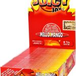 24 Packs (1 box) Juicy Jay_s Pure Hemp Rolling Papers - Mello Mango
