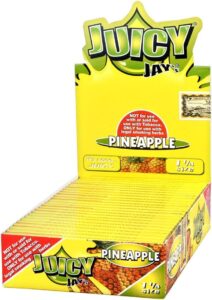 24 Packs (1 box) Juicy Jay_s Pure Hemp Rolling Papers - Pineapple