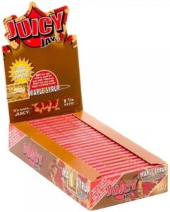 JUICY JAY_S Flavored Papers 32 Leaves Maple Syrup Flavor Pack of 24