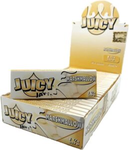 JUICY JAY_S MARSHMALLOW FLAVORED SMOKING ROLLING PAPERS - 1 BOX OF 24 BOOKLETS