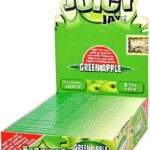 Juicy Jay_s 24 Packs (1 Box)  Rolling Papers Pure Hemp - Apple Green