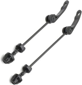 DEER U Road Mountain Bicycle MTB Wheel Hub Front and Rear Skewers Quick Release Clip Bolt Lever Axle QR 145/180 mm, a Pair