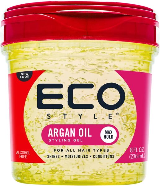 Eco Style Moroccan Argan Oil Styling Gel, 8 Fluid Ounce