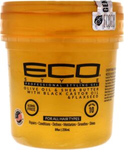 Eco Style Gold Olive Oil & Shea Butter Black Castor Oil & Flaxseed Styling Gel 8oz