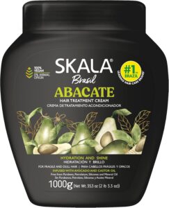 SKALA Avocado Hair Cream Hair Treatment Conditioning (1000g) - Imported from Brazil