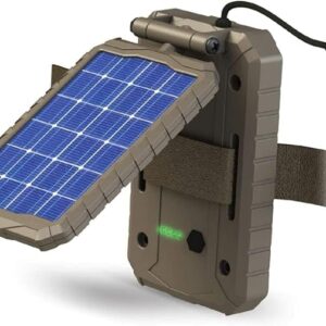 Stealth CAM Durable Sol-Pak Solar Battery Pack, 12V Solar Power Panel, Rechargeable Battery & 10ft Insulated Cable, Compatible with All Wireless/Cellular Trail Cameras - 3000 mAh