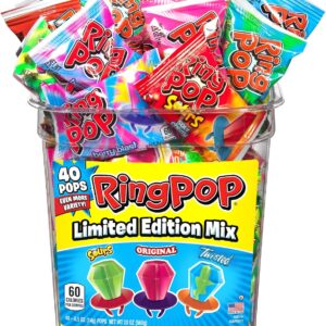 Ring Pop Variety Pack, 40 pk