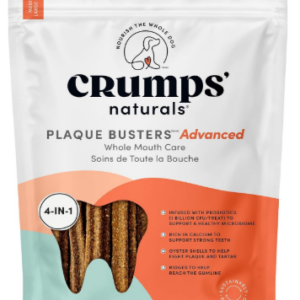 Crumps' Naturals, Plaque Busters Advanced - Whole Mouth Care Dental Sticks, 270 g, Dog Treats