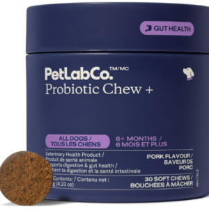 PetLab Co. Probiotic Chew + for Dogs, Gut & Digestive Support, Pork