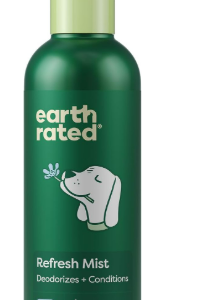 Earth Rated (A Canadian Company), Dog Deodorizing Spray, Conditioning & Odor-Eliminating Dog & Puppy Perfume and Cologne, for All Coat Types, White Tea & Basil Scent, 236 ml