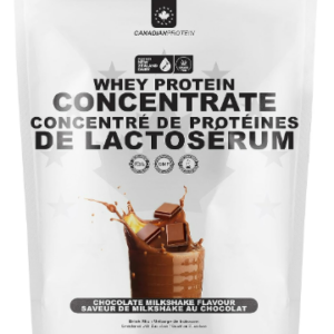Canadian Protein Grass-Fed New Zealand Whey Concentrate 27g of Protein | 1 kg of Chocolate Milkshake Flavoured Low Carb Keto Friendly Workout Recovery Drink | Undenatured Whey Protein Shake
