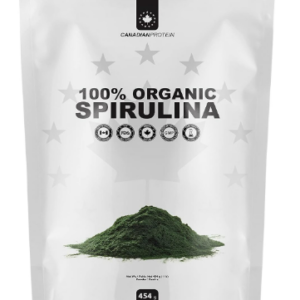 Canadian Protein Spirulina Powder | 454g of 100% Organic, Rich in Minerals, Vitamin, Chlorophylle, Amino Acids, Fatty Acids, Fiber and Proteins Superfood, 60% Protein Per Serving