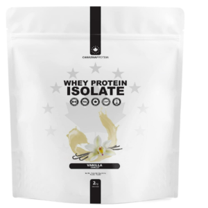 Canadian Protein 100% Whey Isolate 27g of Protein | 2 kg of Vanilla Flavoured Low Carb Keto Friendly Workout Recovery Drink | Protein Powder Rich in BCAA Amino Acids