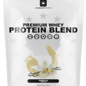 Canadian Protein Premium Whey Blend 25.5g of Protein | 1 kg of Vanilla Flavoured Low Carb Keto Friendly Workout Recovery Drink | Protein Powder Rich in BCAA Amino Acids