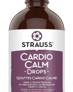 Strauss Naturals CardioCalm Drops, Naturally Sourced Herbal Supplement to Help Support Cardiovascular Health, Non-GMO, Gluten-Free, Soy Free, 225 ml