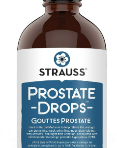 Strauss Naturals Prostate Drops – Prostate Supplement for Men, Urologic Support, Gluten-Free, Soy-Free, and Non-GMO, 225 ml